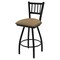 Holland Bar Stool Co 30" Swivel Bar Stool, Black Wrinkle, Canter Sand Seat X810 - alternate 1